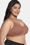 Zivame True Curv Beautilful Basics Double Layered Non Wired Full Coverage Super Support Bra - Argan Oil — thumbnail 3